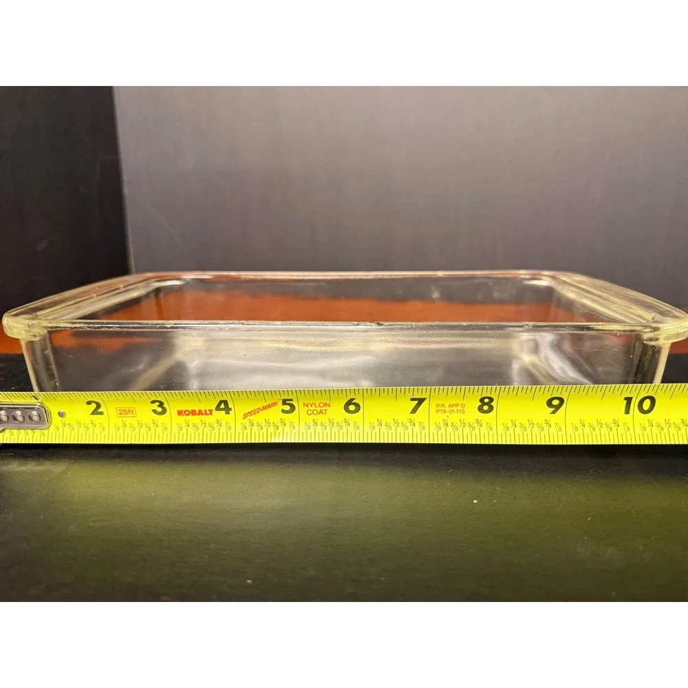 Vintage Pyrex 231 Clear Glass Rectangular Baking Dish 1.5 Quart Roaster Pan